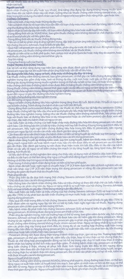 Viên nén Piroxicam 20mg Domesco giảm triệu chứng viêm khớp dạng thấp (3 vỉ x 10 viên)