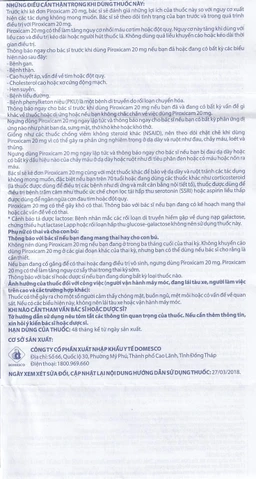 Viên nén Piroxicam 20mg Domesco giảm triệu chứng viêm khớp dạng thấp (3 vỉ x 10 viên)