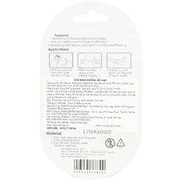 Chỉ nha khoa Okamura Asahi làm sạch mảng bám thức ăn dư thừa trong kẽ răng (40m)