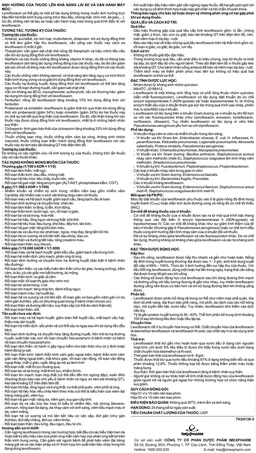 Thuốc Levofloxacin 500mg Imexpharm điều trị viêm phổi, viêm tuyến tiền liệt, viêm thận (1 vỉ x 10 viên)