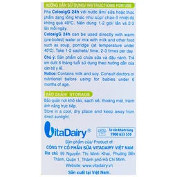 Sữa hỗ trợ tăng cường miễn dịch và tiêu hóa ColosBaby Gold(60 gói x 1.5g)