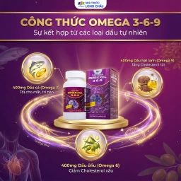 Viên uống hỗ trợ tốt cho não bộ, thị lực và tim mạch Omexxel 3-6-9 (100 viên) 3