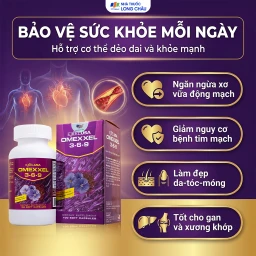 Viên uống hỗ trợ tốt cho não bộ, thị lực và tim mạch Omexxel 3-6-9 (100 viên) 4
