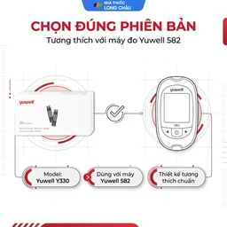 Que thử đường huyết Yuwell Y330 (hộp 50 que) 4