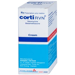 Kem thoa da Corti RVN Roussel điều trị chàm thể tạng, chàm dạng đĩa, sần ngứa, vảy nến (8g)