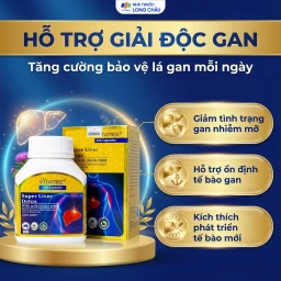 Viên uống hỗ trợ giải độc gan, giảm gan nhiễm mỡ, viêm gan, bảo vệ gan Vitatree Super Liver Detox (100 viên) 4