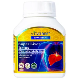 Viên uống hỗ trợ giải độc gan, giảm gan nhiễm mỡ, viêm gan, bảo vệ gan Vitatree Super Liver Detox (100 viên)
