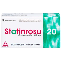 Thuốc Statinrosu 20 Meyer điều trị tăng cholesterol máu nguyên phát (3 vỉ x 10 viên)