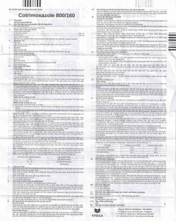 Thuốc Cotrimoxazole 800/160 Stella điều trị nhiễm khuẩn (10 vỉ x 10 viên)