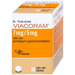 Thuốc Viacoram 7mg/5mg Servier điều trị tăng huyết áp vô căn (30 viên)