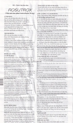 Thuốc Rosutrox 10mg Biofarm điều trị tăng cholesterol máu (4 vỉ x 7 viên) 