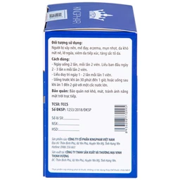 Viên uống hỗ trợ giảm mụn nhọt, da khô, nứt nẻ, lở ngứa của bệnh vảy nến Khang Bảo Bì Kingphar (60 viên)