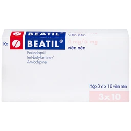 Thuốc Beatil 4mg/5mg Gedeon điều trị tăng huyết áp vô căn, bệnh mạch vành ổn định (3 vỉ x 10 viên)