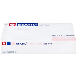 Thuốc Beatil 4mg/5mg Gedeon điều trị tăng huyết áp vô căn, bệnh mạch vành ổn định (3 vỉ x 10 viên)