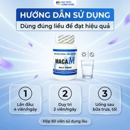 Viên uống giúp bổ thận, tráng dương, tăng cường sinh lực nam Maca M Male Power (60 viên) 5