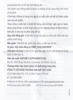 Viên uống hỗ trợ tăng sinh lý nữ, tăng cường nội tiết tố nữ Maca F Female Empower (60 viên)