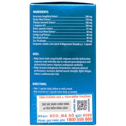 Viên uống tăng cường sinh lực phái mạnh Ecogreen Men’s Ginseng Alipas (30 viên)