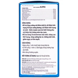 Viên uống tăng cường sinh lực phái mạnh Ecogreen Men’s Ginseng Alipas (30 viên)