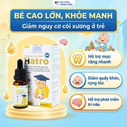 Dung dịch bổ sung Vitamin D3, DHA, EPA tăng đề kháng, giảm nguy cơ còi xương Vitamin D3+ DHA Hatro (20ml) 4