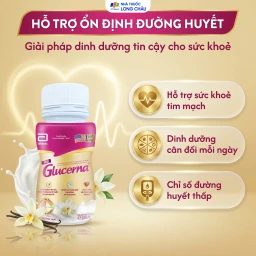 Sữa Glucerna Abbott hương vani bổ sung dinh dưỡng đặc biệt cho người đái tháo đường (1 lốc x 6 chai) 4