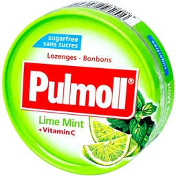 Pulmoll Lime Mint + Vitamin C Sugar Free (45g)