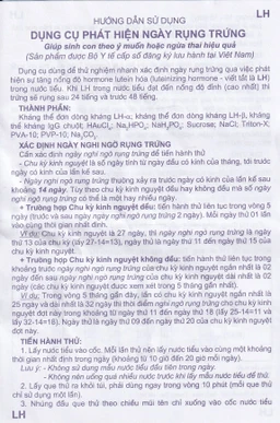 Que thử rụng trứng LH-Tana (12 cái) dùng xác định ngày rụng trứng nhanh chóng, đơn giản