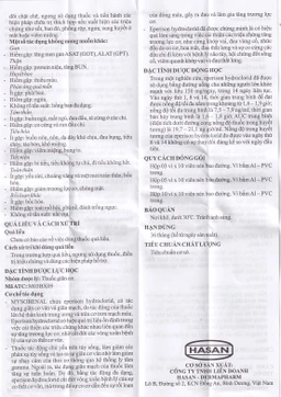Viên nén Mysobenal 50mg Hasan cải thiện triệu chứng tăng trương lực cơ (5 vỉ x 10 viên)
