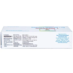 Thuốc Sizodon 1 Sunplay điều trị bệnh tâm thần phân liệt (5 vỉ x 10 viên)