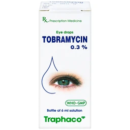 Thuốc nhỏ mắt Tobramycin 0,3% Traphaco điều trị nhiễm khuẩn mắt (6ml)