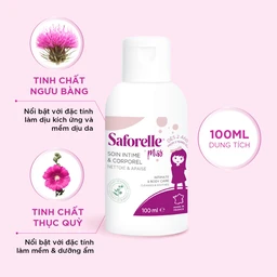 Dung dịch vệ sinh cho bé Saforelle Miss dịu nhẹ, bảo vệ vùng kín (100ml) 4