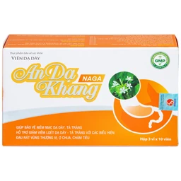 Viên uống giúp giảm viêm loét dạ dày, tá tràng An Dạ Khang Naga Vesta (3 vỉ x 10 viên)
