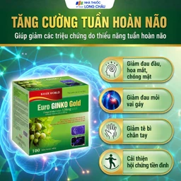 Viên uống hỗ trợ hoạt huyết, tăng cường tuần hoàn máu não Euro Ginko Gold HD Pharma (100 viên) 4