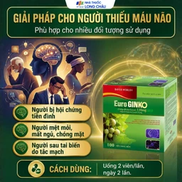 Viên uống hỗ trợ hoạt huyết, tăng cường tuần hoàn máu não Euro Ginko Gold HD Pharma (100 viên) 5