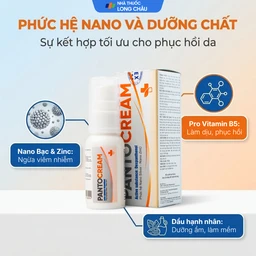 Kem bôi vết thương, bỏng Pantocream 30g Nano Silver - Zinc 3