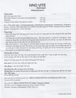 Tinh chất dưỡng da, ngừa lão hóa NNO Vite Aplicapz Whitening Serum Mega 3x10