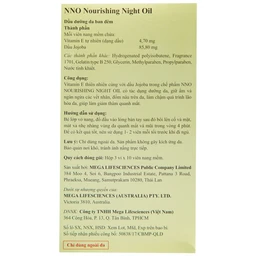 Dầu dưỡng da ban đêm NNO Nourishing Night Oil giúp dưỡng ẩm, phục hồi da