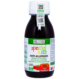 Siro giúp giảm dị ứng, mẩn ngứa, mề đay, rôm sảy, tăng đề kháng cho trẻ Special Kid Anti-Allergies hương mâm xôi (125ml)