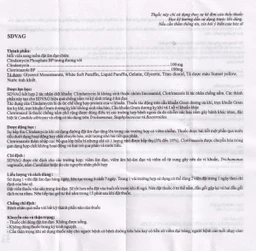 Viên đặt âm đạo Sdvag Gelnova điều trị viêm âm đạo, viêm cổ tử cung (1 vỉ x 7 viên)