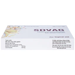 Viên đặt âm đạo Sdvag Gelnova điều trị viêm âm đạo, viêm cổ tử cung (1 vỉ x 7 viên)