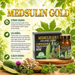 Viên uống giúp hạ đường, huyết hỗ trợ chuyển hóa đường Medsulin Gold Jpanwell (60 viên) 2