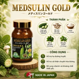 Viên uống giúp hạ đường, huyết hỗ trợ chuyển hóa đường Medsulin Gold Jpanwell (60 viên) 3