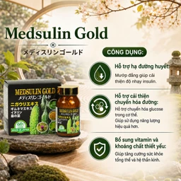 Viên uống giúp hạ đường, huyết hỗ trợ chuyển hóa đường Medsulin Gold Jpanwell (60 viên) 5