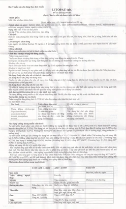 Thuốc Litopau Tab điều trị các triệu chứng viêm dạ dày mãn tính (3 vỉ x 10 viên)