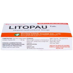 Thuốc Litopau Tab điều trị các triệu chứng viêm dạ dày mãn tính (3 vỉ x 10 viên)