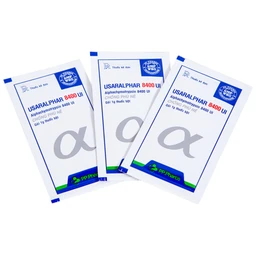 Thuốc Usaralphar 8400 UI Usarichpharm điều trị phù nề sau chấn thương, tổn thương mô mềm (30 gói x 1g)