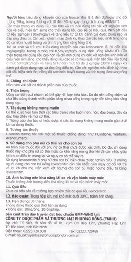 Dung dịch uống Abanuti 1g Phương Đông bổ sung năng lượng, cải thiện tinh thần, thể lực (20 ống x 10ml)