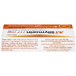 Thuốc A.T Silymarin 117mg An Thiên hỗ trợ điều trị bệnh viêm gan mạn tính, xơ gan (3 vỉ x 10 viên)