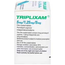 Thuốc Triplixam 5mg/1.25mg/5mg Servier điều trị tăng huyết áp (30 viên)