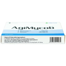Viên đặt phụ khoa Agimycob Agimexpharm điều trị viêm âm đạo (1 vỉ x 10 viên)