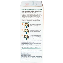 Khẩu trang Hamita N95 màu trắng (10 cái) ngăn khói bụi, vi khuẩn và giọt bắn